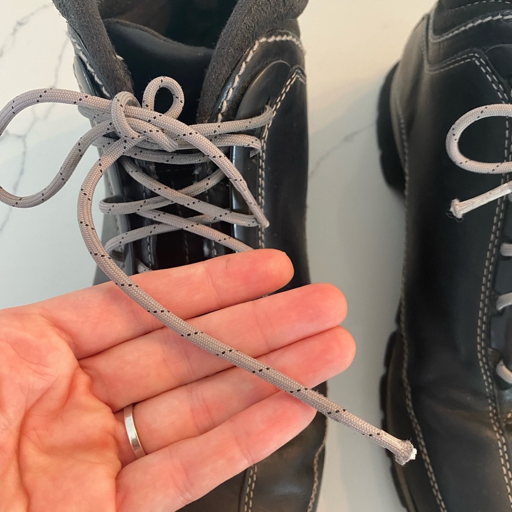 Timberland men leather shoes white stitch 11 M - Picture 3 of 13